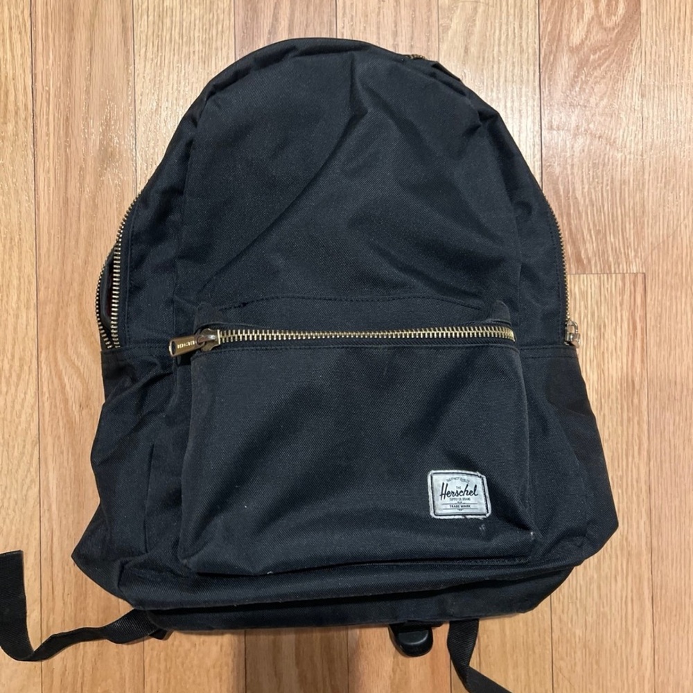 Herschel Supply Company Black Backpack Minimalist Design